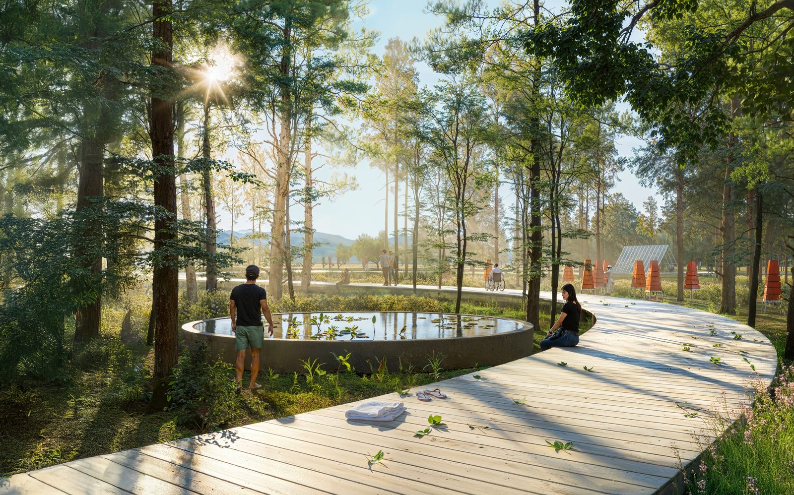 Der Naturpfad · Architekturvision für MAGIC Wonderland am Seehof